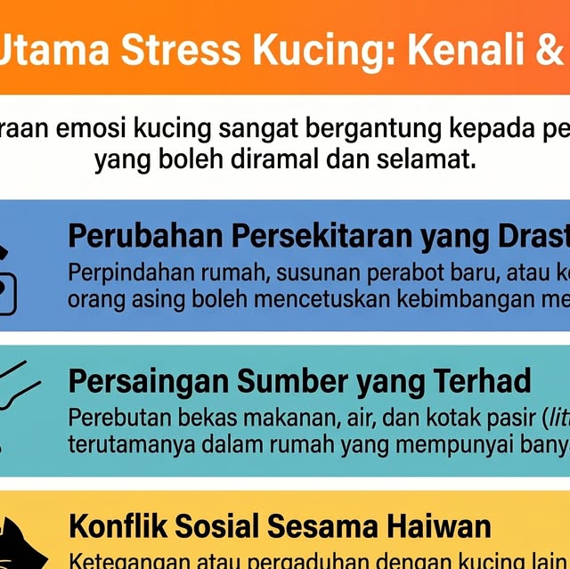 Kucing stres , bulu gugur, kurang makan
